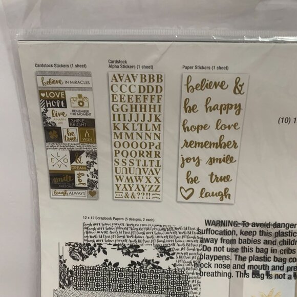 The Paper Studio "Inspiration" Papercrafting Scrapbooking Junk Journaling Kit - Picture 6 of 7